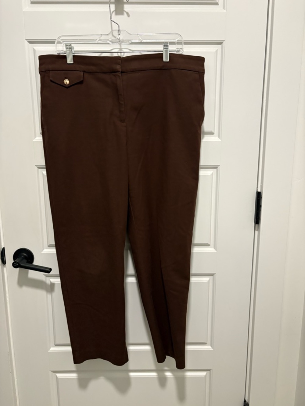 LOFT Riviera fit Brown Cropped Ankle Pants